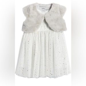 Popatu Foil Star Tulle Dress and Bolero Set